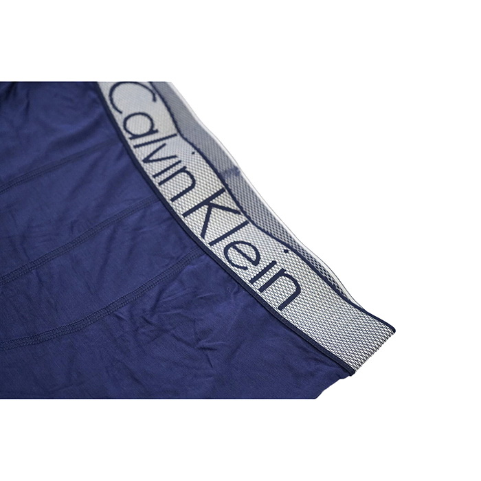 Nuevo Boxer Calvin Klein Hombre Steel Blateado Azul Marino